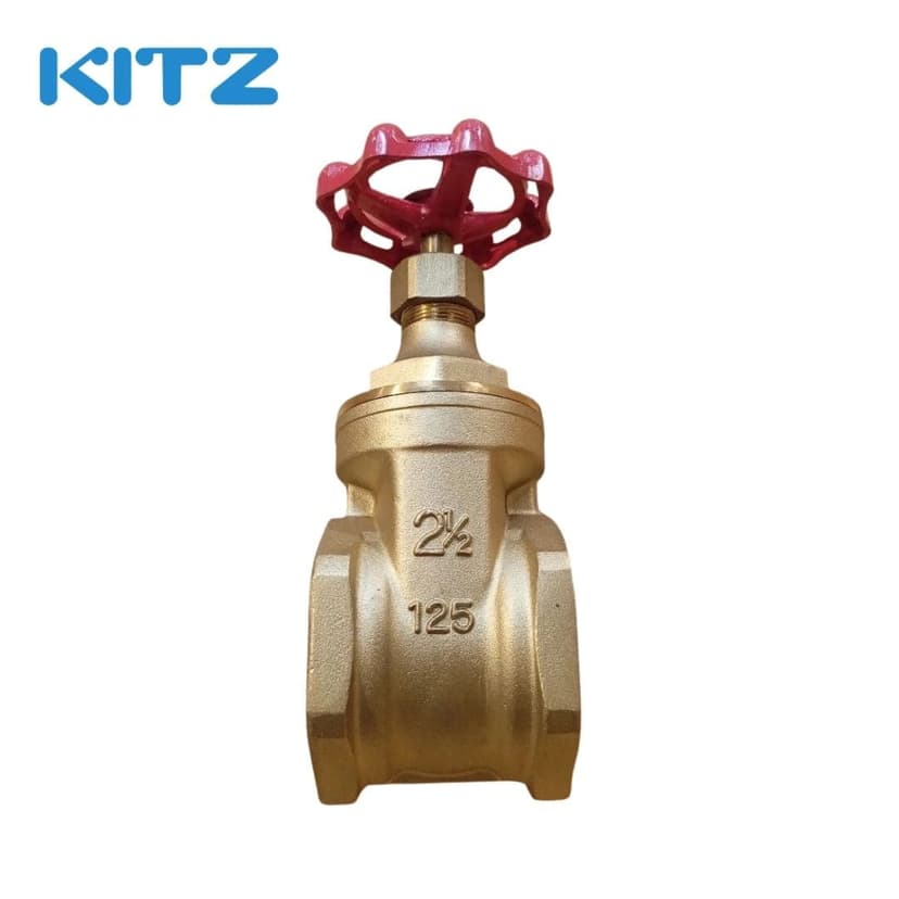 Gate Valve KITZ Class 125 Fig FH Brass Size 2 1/2 Inch