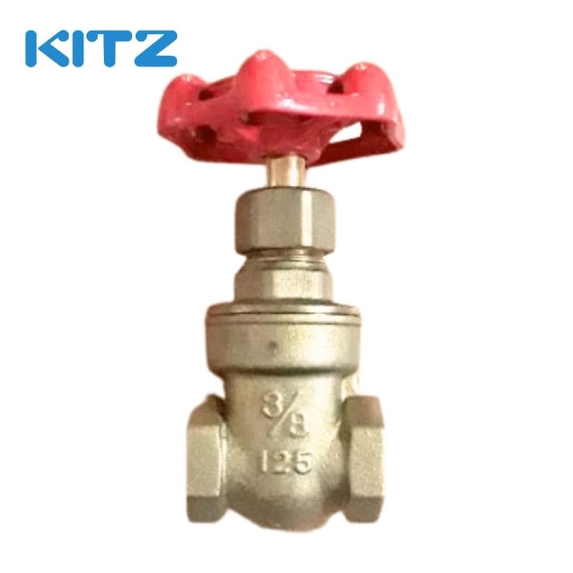 Gate Valve KITZ Class 125 Fig FH Brass Size 3/8 Inch